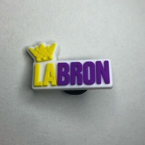10/$13 LA Bron Shoe Charm/Jibbitz